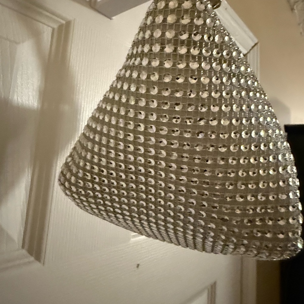 Silver Rhinestone Women's Bag - Picture 3 of 4